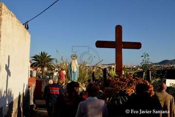 Caserones Bajo procesiona a sus patronos (Foto Francisco Javier Santana)